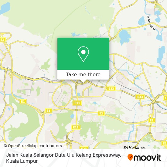 Peta Jalan Kuala Selangor Duta-Ulu Kelang Expressway