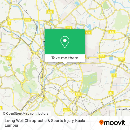 Living Well Chiropractic & Sports Injury map