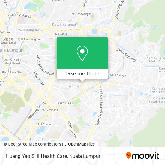 Huang Yao SHI Health Care map