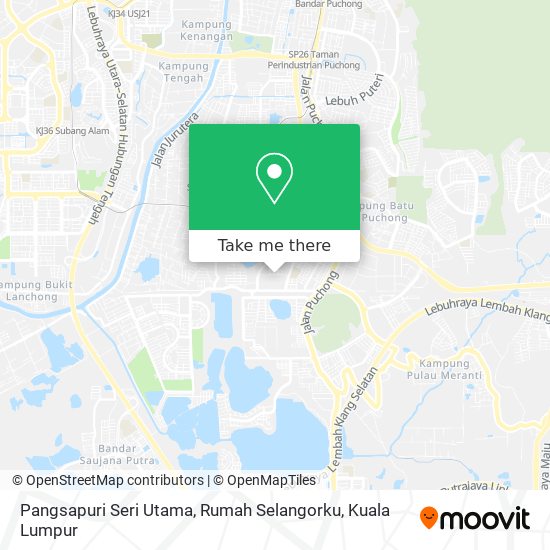 Pangsapuri Seri Utama, Rumah Selangorku map