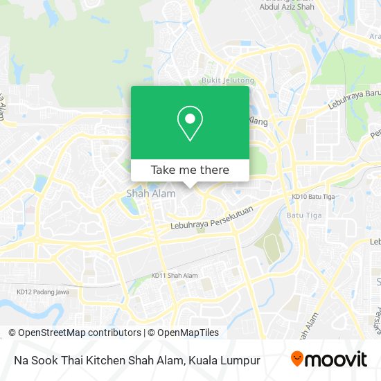 如何坐公交或捷运和轻快铁去shah Alam的na Sook Thai Kitchen Shah Alam