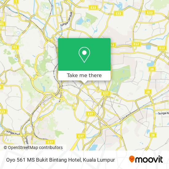 Oyo 561 MS Bukit Bintang Hotel map