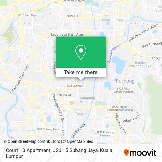 Court 10 Apartment, USJ 15 Subang Jaya map
