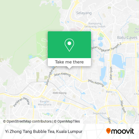 Yi Zhong Tang Bubble Tea map