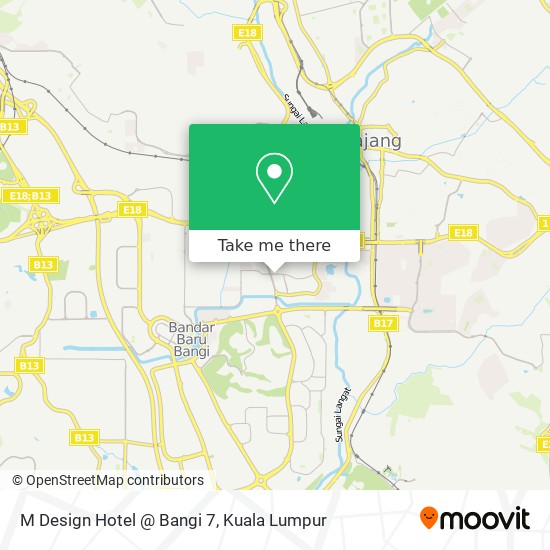 M Design Hotel @ Bangi 7 map