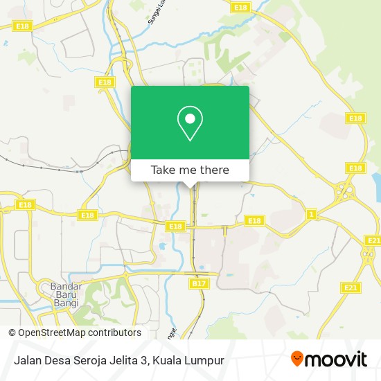 Peta Jalan Desa Seroja Jelita 3