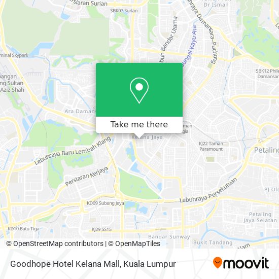 Goodhope Hotel Kelana Mall map