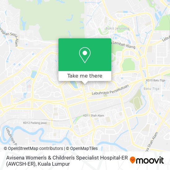 Avisena Women's & Children's Specialist Hospital-ER (AWCSH-ER) map