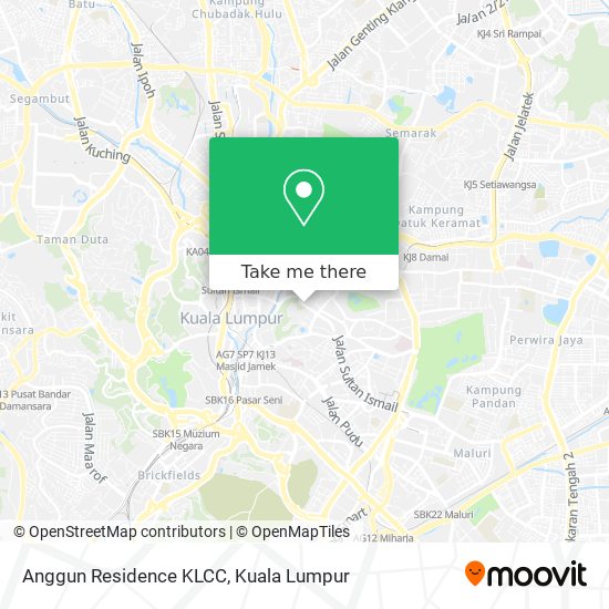Anggun Residence KLCC map