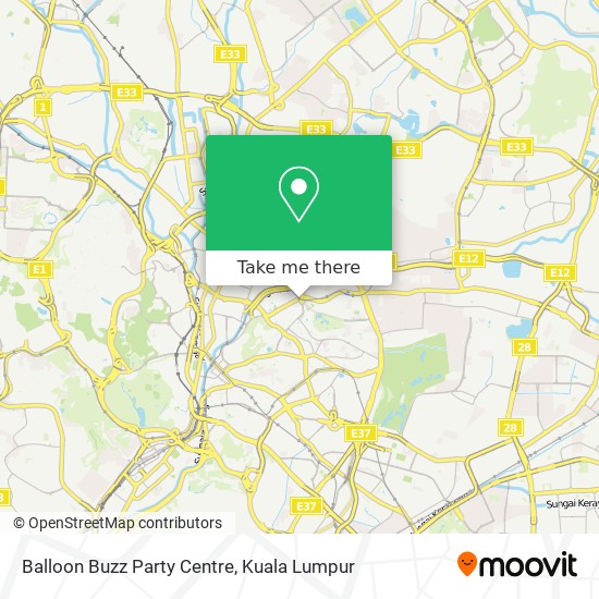 Balloon Buzz Party Centre map