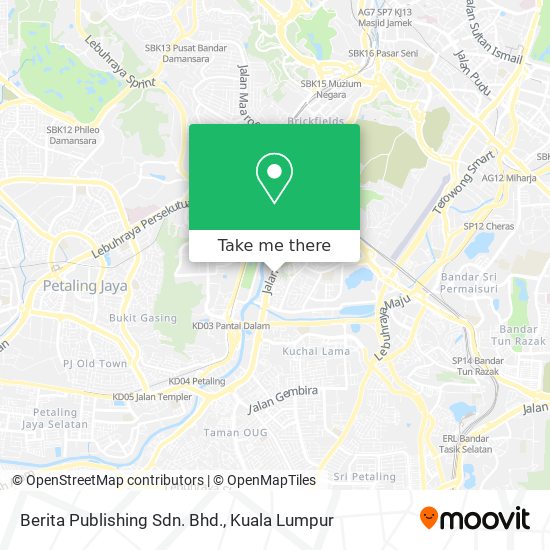 Berita Publishing Sdn. Bhd. map