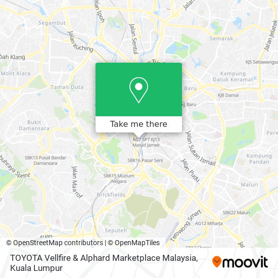 TOYOTA Vellfire & Alphard Marketplace Malaysia map