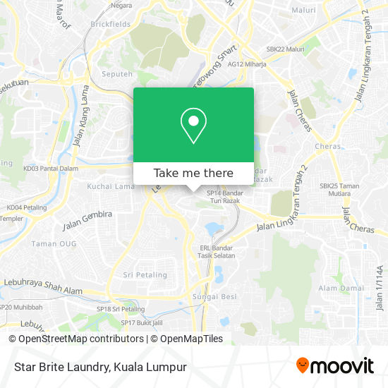 Star Brite Laundry map