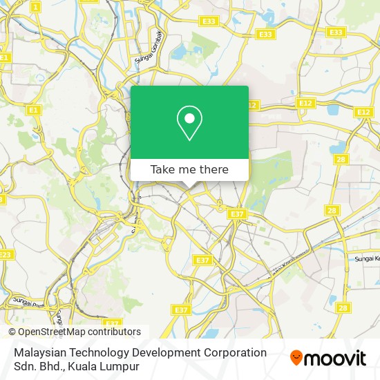 Malaysian Technology Development Corporation Sdn. Bhd. map