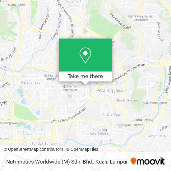 Nutrimetics Worldwide (M) Sdn. Bhd. map