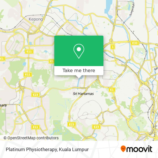 Platinum Physiotherapy map