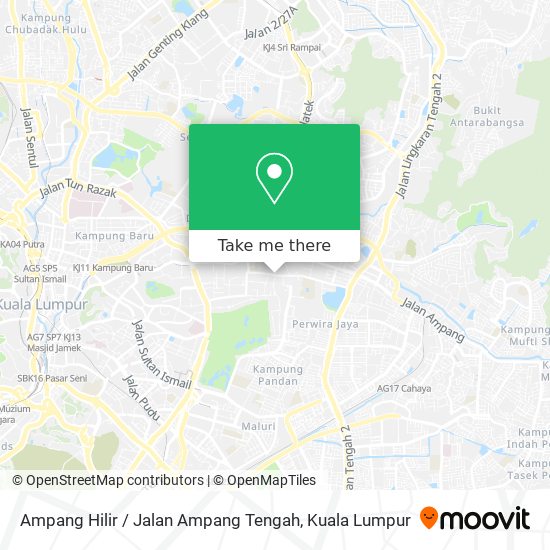Peta Ampang Hilir / Jalan Ampang Tengah