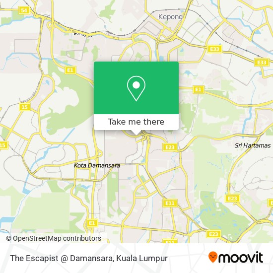 The Escapist @ Damansara map