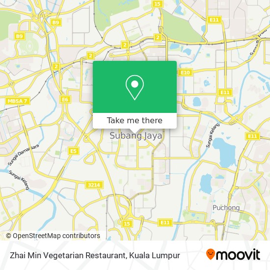 Zhai Min Vegetarian Restaurant map