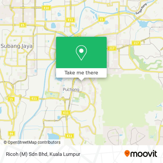 Ricoh (M) Sdn Bhd map