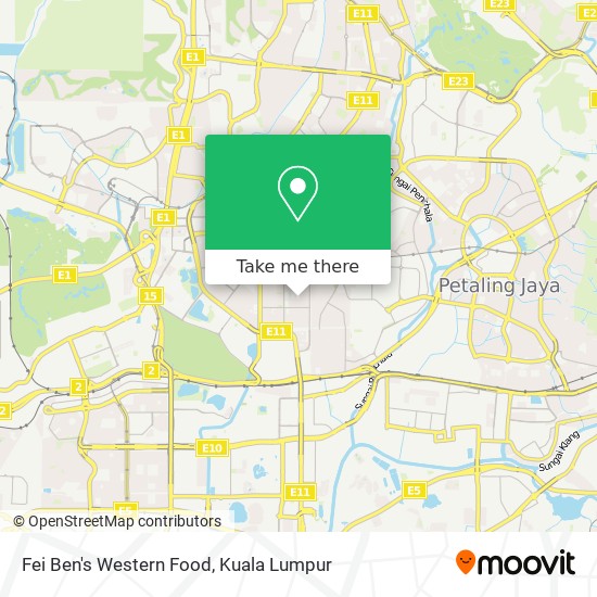 Fei Ben's Western Food map