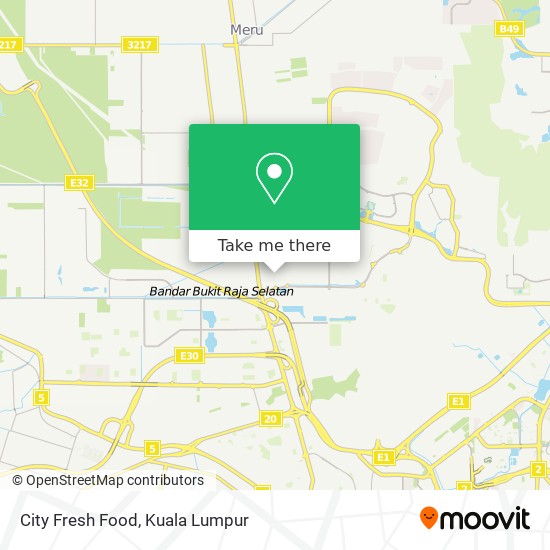 City Fresh Food map