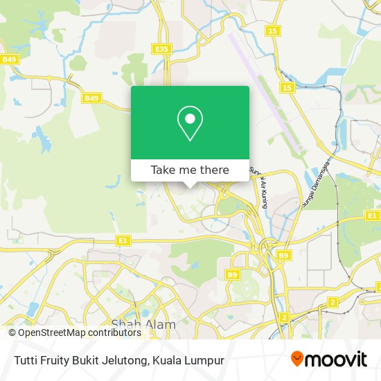 Tutti Fruity Bukit Jelutong map