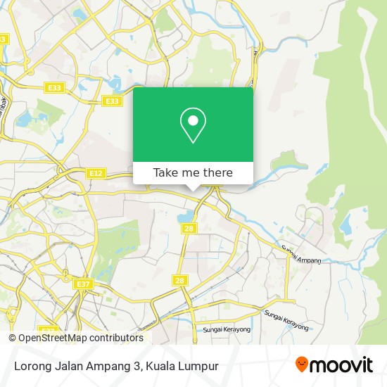 Lorong Jalan Ampang 3 map