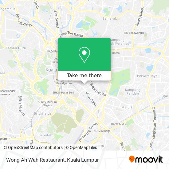 Peta Wong Ah Wah Restaurant