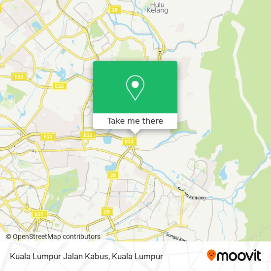 Kuala Lumpur Jalan Kabus map