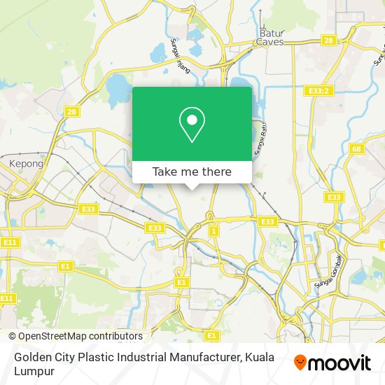 Golden City Plastic Industrial Manufacturer map