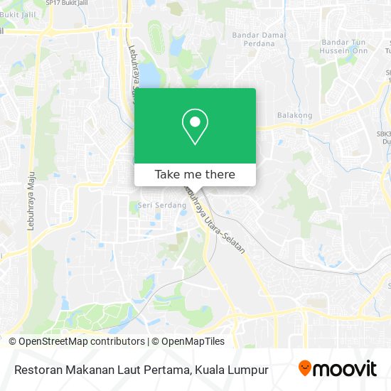 Restoran Makanan Laut Pertama map