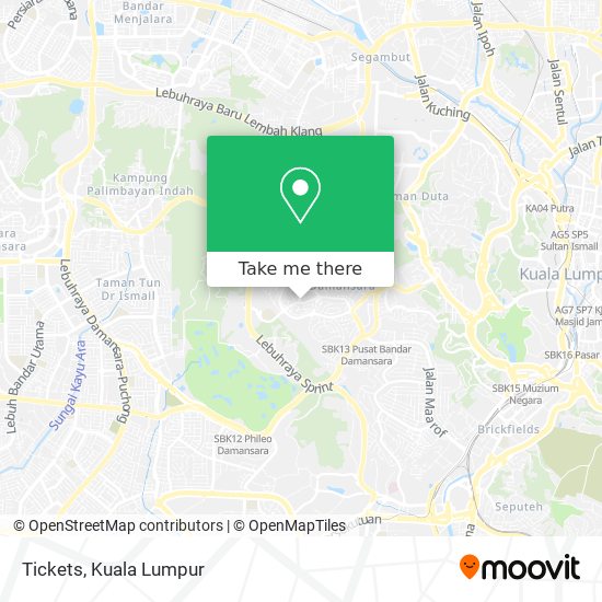 Tickets map