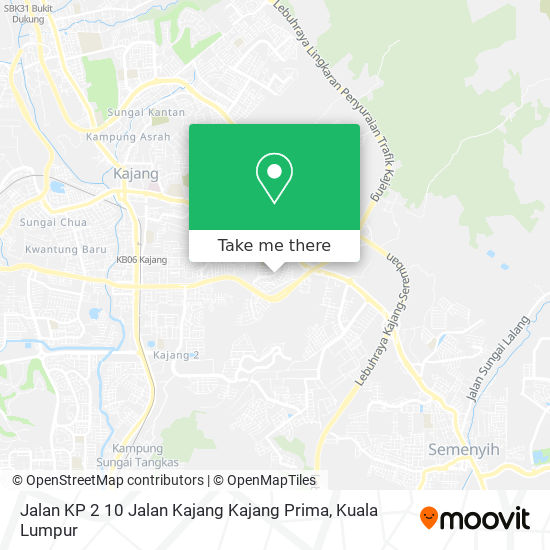 Jalan KP 2 10 Jalan Kajang Kajang Prima map