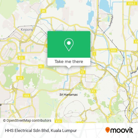 Peta HHS Electrical Sdn Bhd