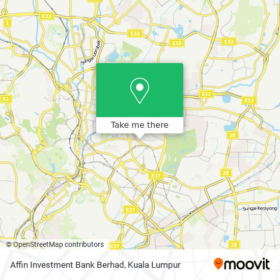 Affin Investment Bank Berhad map