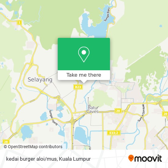 kedai burger aloi/mus map