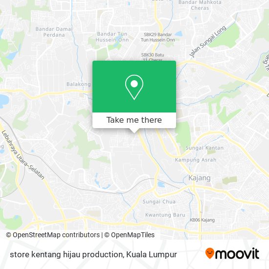 Peta store kentang hijau production