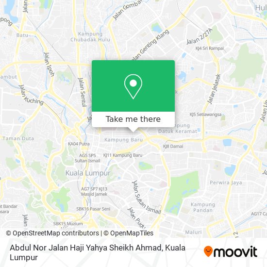 Peta Abdul Nor Jalan Haji Yahya Sheikh Ahmad