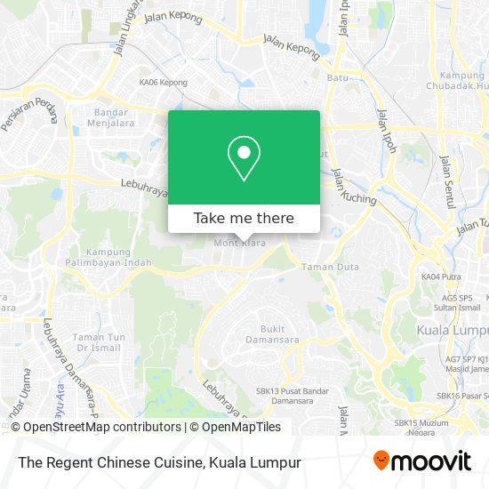 The Regent Chinese Cuisine map