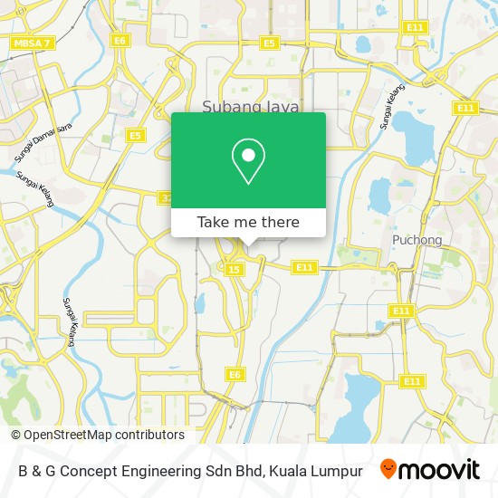 B & G Concept Engineering Sdn Bhd map