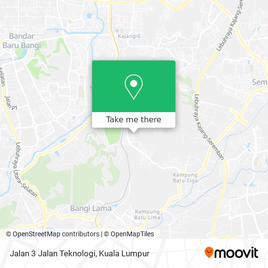 Jalan 3 Jalan Teknologi map