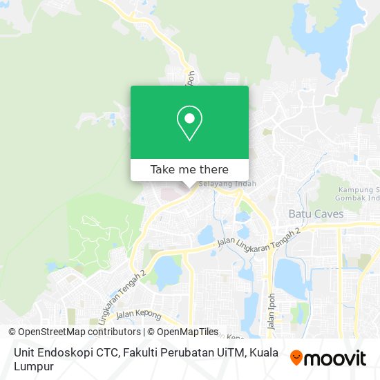Unit Endoskopi CTC, Fakulti Perubatan UiTM map