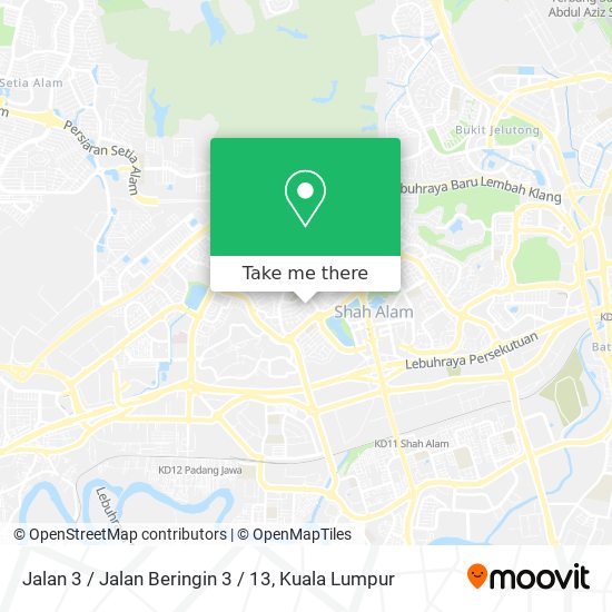 Peta Jalan 3 / Jalan Beringin 3 / 13