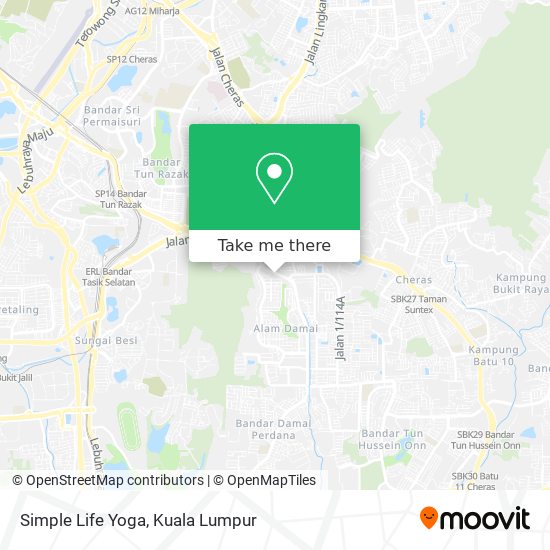 Simple Life Yoga map