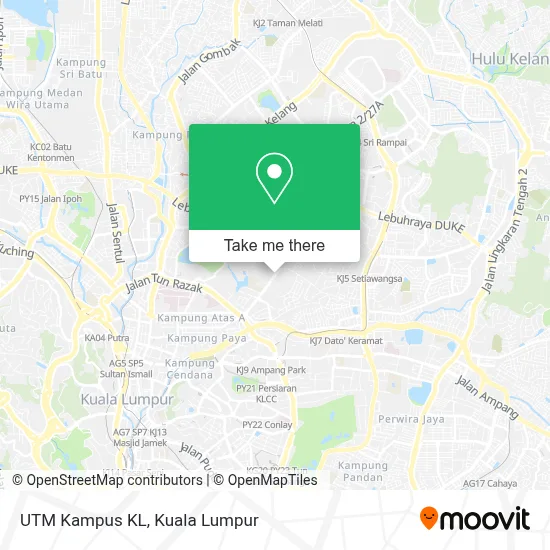 How to Get to UTM Kampus KL in Kuala Lumpur by Bus, MRT & LRT, Monorail ...