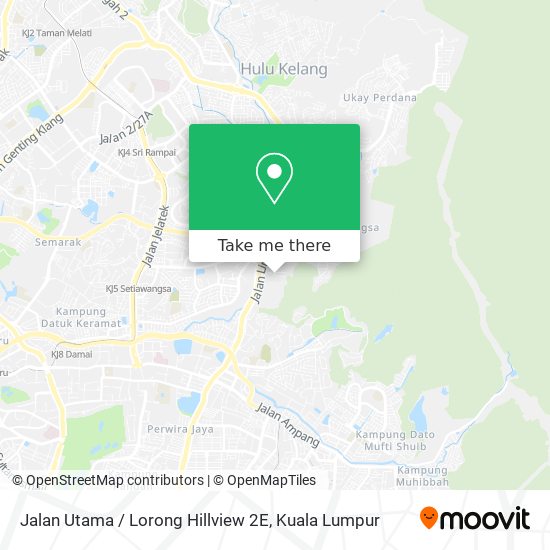 Jalan Utama / Lorong Hillview 2E map