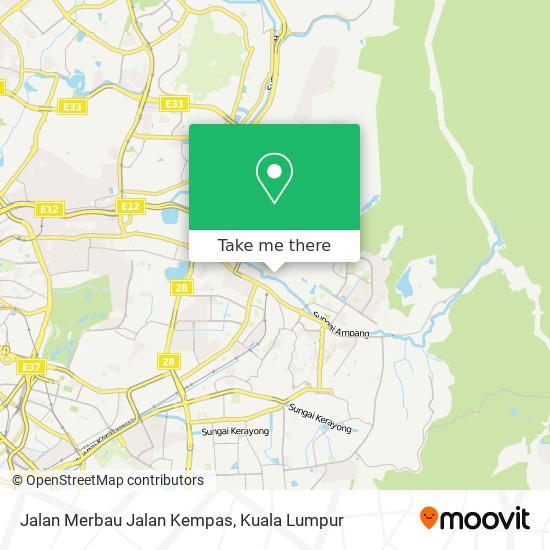 Jalan Merbau Jalan Kempas map