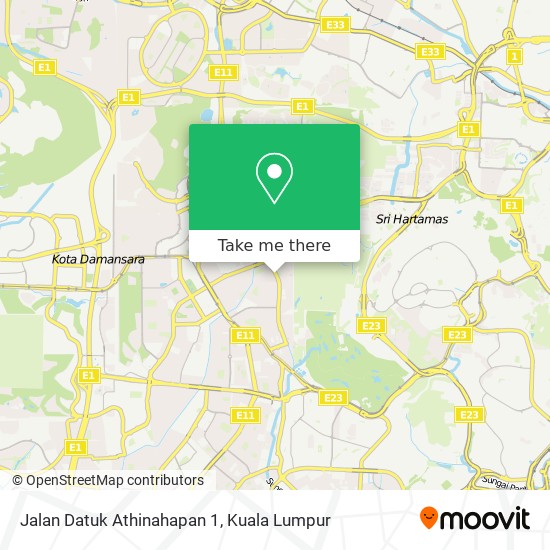Jalan Datuk Athinahapan 1 map