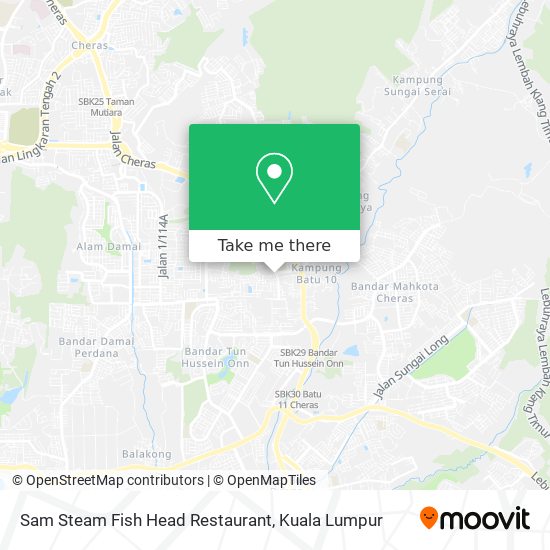 Sam Steam Fish Head Restaurant map